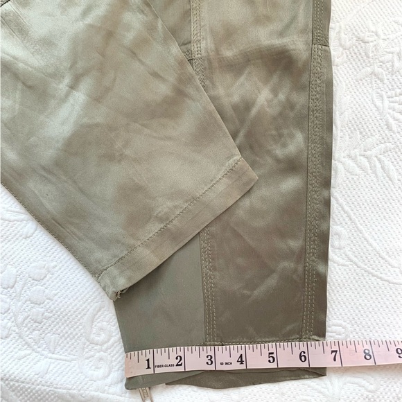 3.1 Phillip Lim Satin Cargo Belted Pant Olive green - Picture 13 of 16